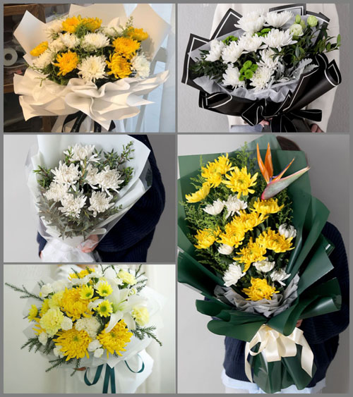 广东中山市东升镇兆龙社区白事花束代送